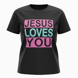 Brisco Brands “JESUS LOVES YOU” Tee – Ladies 3XL
